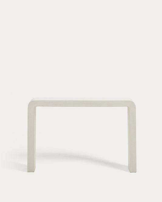 Consola Aiguablava de ciment blanc 120 x 80 cm