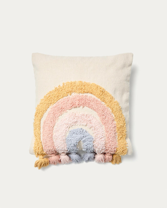 Fundes de coixí Tadea cotó arc de Sant Martí multicolor 45 x 45 cm