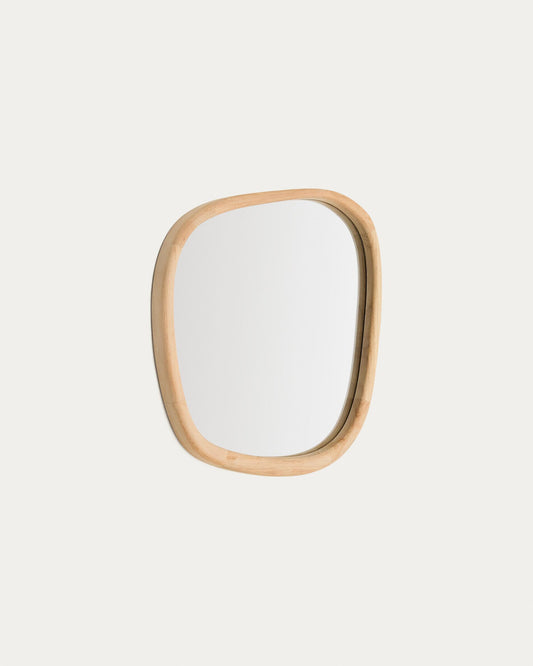 Mirall Alura de fusta de teca FSC 100% 45,5 x 47 cm