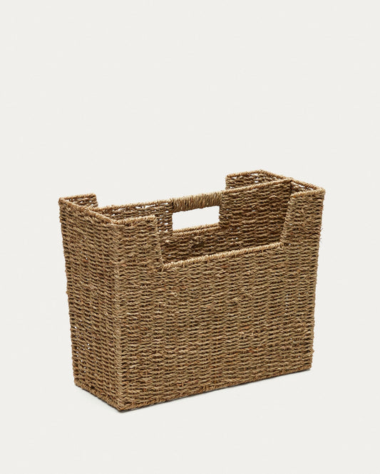 Revistero Guixols de fibras naturales con acabado natural