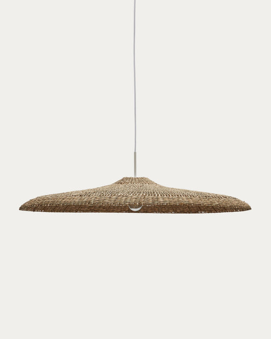 Pantalla per a llum de sostre Cruilles de fibres naturals amb acabat natural Ø 100 cm