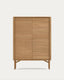 Aparador alt Lenon 4 portes fusta massissa i xapa de roure 104,5 x 144 cm FSC MIX Credit