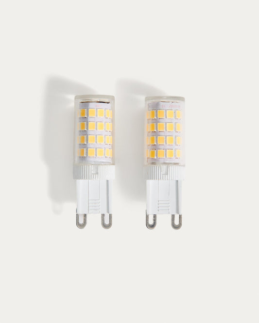 Set Bulb de 2 bombetes LED Bulb G9 de 4W i 60 mm llum neutra
