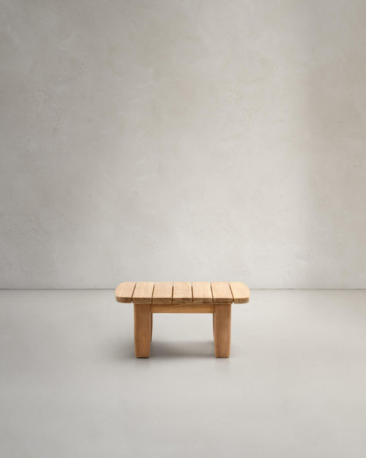 Taula auxiliar Tirant de fusta massissa de teca FSC 100% 70 x 70 cm