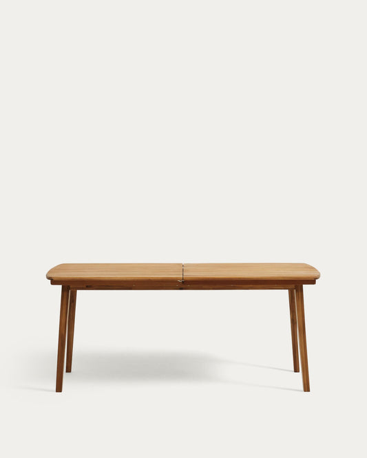 Taula extensible d'exterior Thianna de fusta massissa d'acàcia 180 (240) x 90 cm FSC 100%