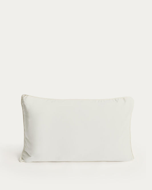 Funda de coixí Sirale 100% cotó setí acabat rentat blanc 45 x 110 cm