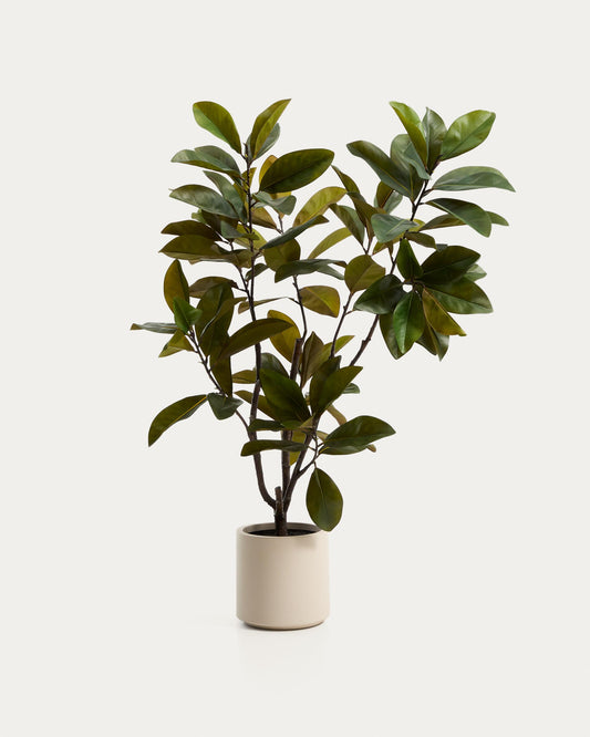 Arbre artificial Magnolia amb test blanc 160 cm