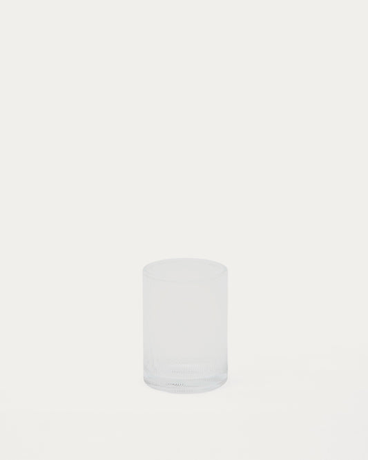 Porta-raspalls Arlem de vidre transparent