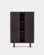 Aparador alt Mailen 2 portes en xapa de freixe amb acabat fosc 110 x 160 cm