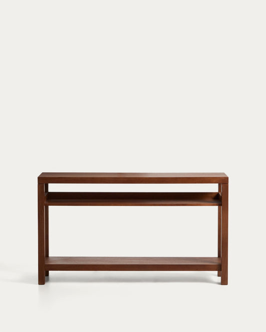 Consola Norani de fusta massissa i xapa d’acàcia 140 x 80 cm