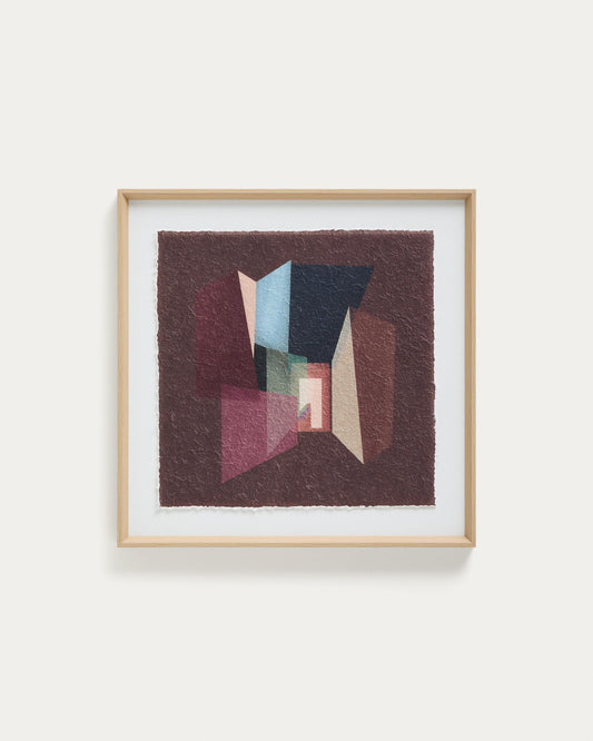 Cuadro Veluni de papel reciclado multicolor 60 x 60 cm