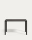 Taula d'exterior alta Culip d'alumini amb acabat gris 150 x 77 cm