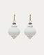 Set Irlo de 2 bolas colgantes decorativas de vidrio reciclado blanco Ø 10 cm