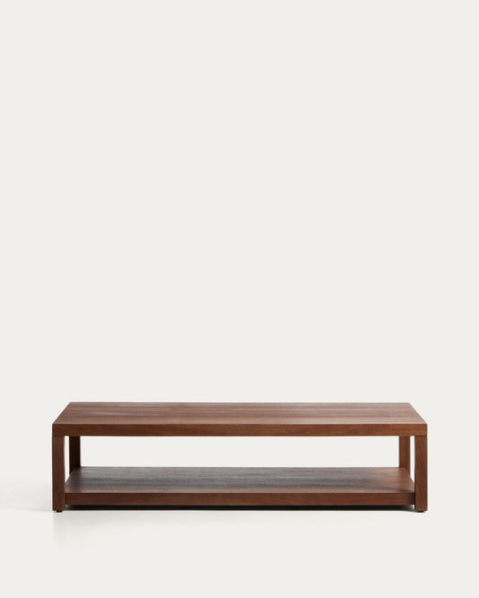Taula de centre Norani de fusta massissa i xapa d’acàcia 150 x 70 cm