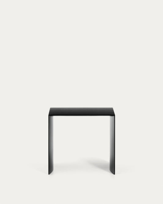 Taula auxiliar Litto de DM lacat negre 55 x 40 cm