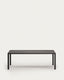 Taula d'exterior Culip d'alumini amb acabat gris 220 x 100 cm