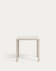 Taula d'exterior Culip d'alumini amb acabat blanc 77 x 77 cm