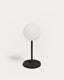 Llum de taula d'exterior Dinesh d'alumini negre 40 cm