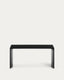 Table basse Litto en DM laqué noir 90 x 45 cm