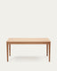 Taula extensible Yain de xapa i fusta massissa de roure 160 (220) x 80 cm