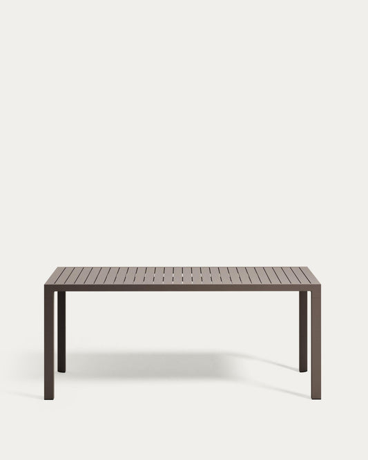 Taula d'exterior Culip d'alumini amb acabat talp 180 x 90 cm