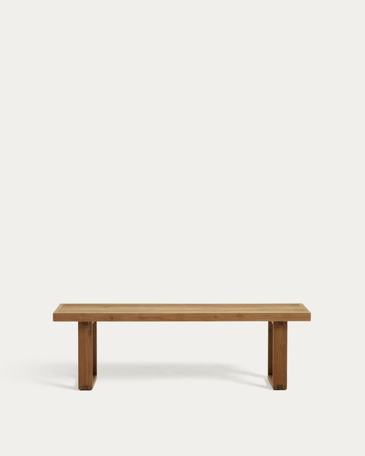 Banc 100% exterior Canadell de fusta massissa de teca reciclada 170 cm