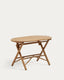 Mesa plegable Dandara de madera maciza de acacia acabado natural Ø 120 x 60 cm FSC 100%