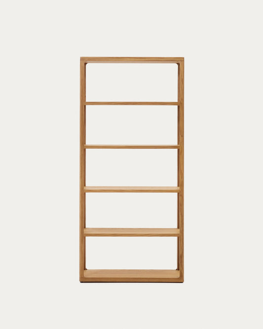 Prestatgeria Maymai amb estructura de fusta massissa de roure 90 x 193 cm