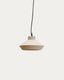 Suspension Portol en céramique beige