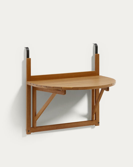 Taula plegable de balcó Amarilis fusta massissa acàcia 50 x 70 cm FSC 100%
