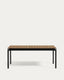 Taula extensible d'exterior Canyelles de polifusta i alumini negre mat 180 (240) x 100 cm