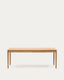 Taula extensible Lenon xapa i fusta massissa de roure FSC MIX Credit natural 200( 280) x 90 cm