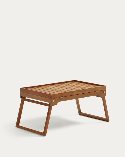 Bandeja plegable Mani de madera maciza de acacia FSC 100%