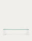 Taula de centre Adularia de vidre temperat transparent 140 x 60 cm