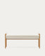 Banc desenfundable Macaret de fusta massissa de roure acabat natural 120 cm FSC Mix Credit