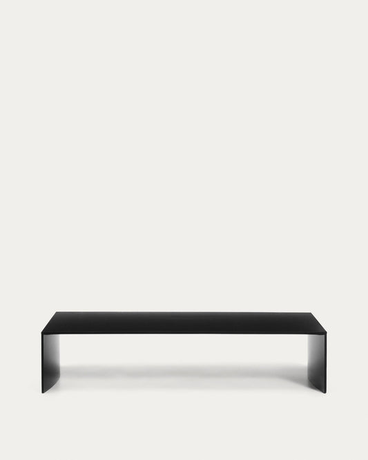 Taula de centre Litto de DM lacat negre 140 x 70 cm
