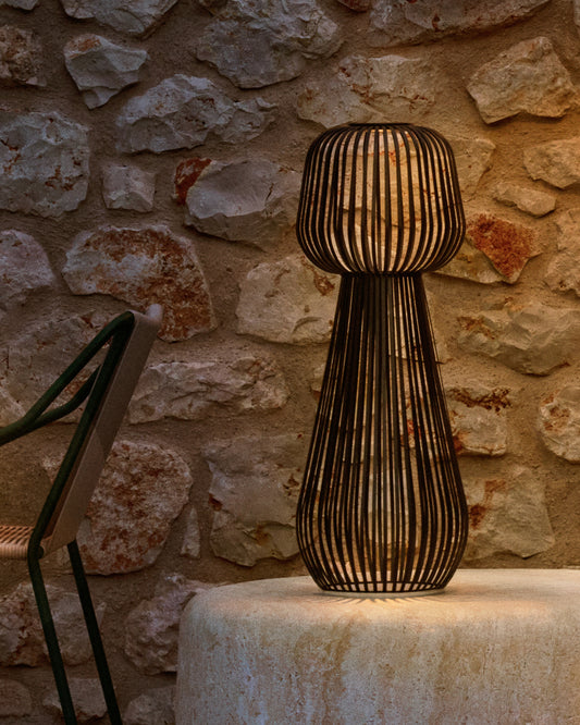 Llum de peu solar Reiba de metall verd