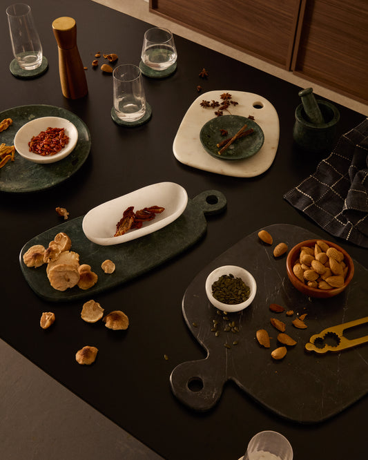 Taula de servir Odar de marbre blanc