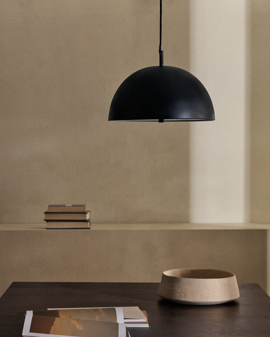 Llum de sostre Catlar de metall amb acabat pintat negre Ø 40 cm