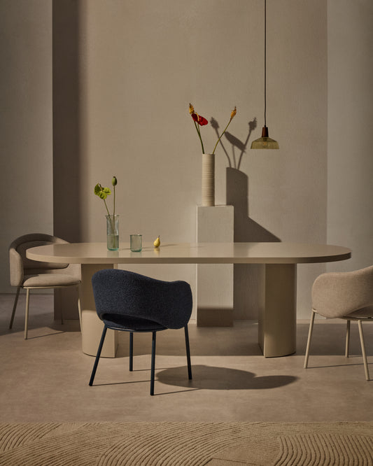 Mesa Nealy DM lacado con acabado crudo 240 x 100 cm