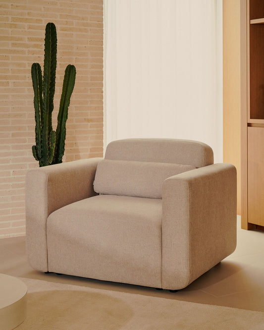 Butaca modular Neom beix FSC Mix Credit