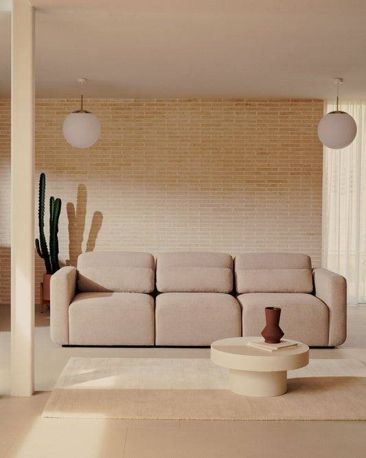 Sofà modular Neom 3 places beix 263 cm FSC Mix Credit