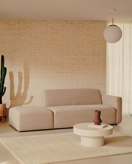 Sofà modular Neom 2 places amb terminal beix 244 cm FSC Mix Credit