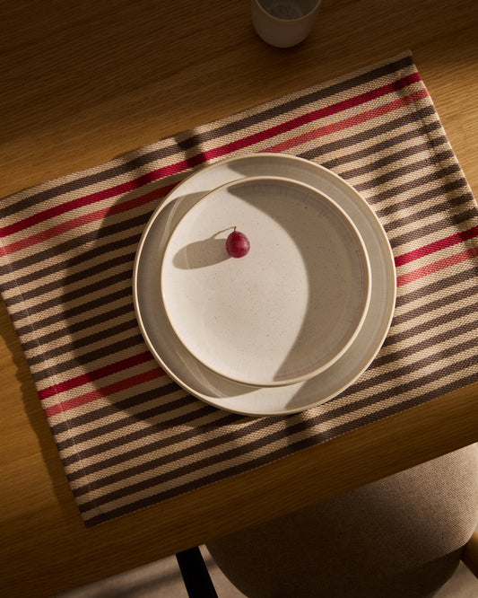 Plat de postres Uilo de ceràmica blanc