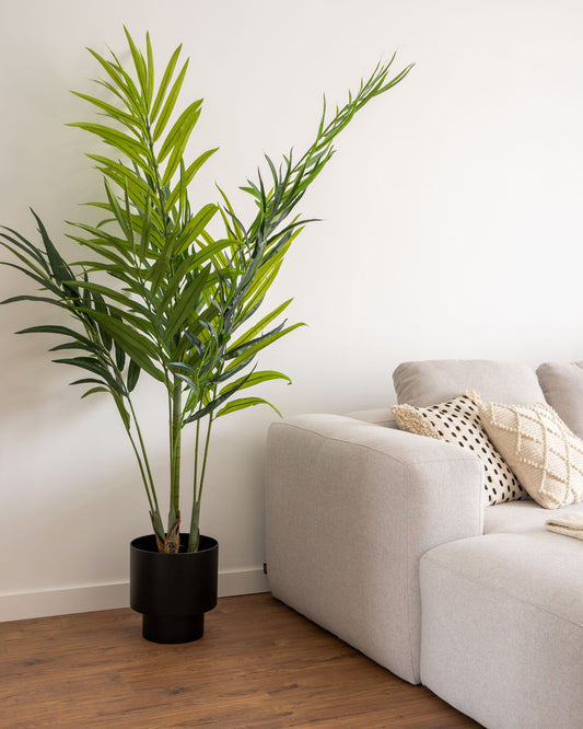 Planta artificial Palmera de bambú amb test negre 170 cm