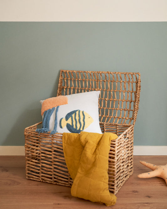 Lot Xuliana de 2 malles en fibres naturelles finition naturelle