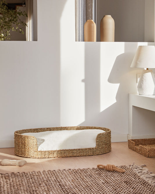 Llit per a mascota gran Fliicker de fibres naturals Ø 80 x 45 cm