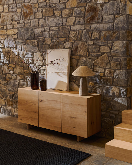 Lámpara de mesa Renee de yute natural