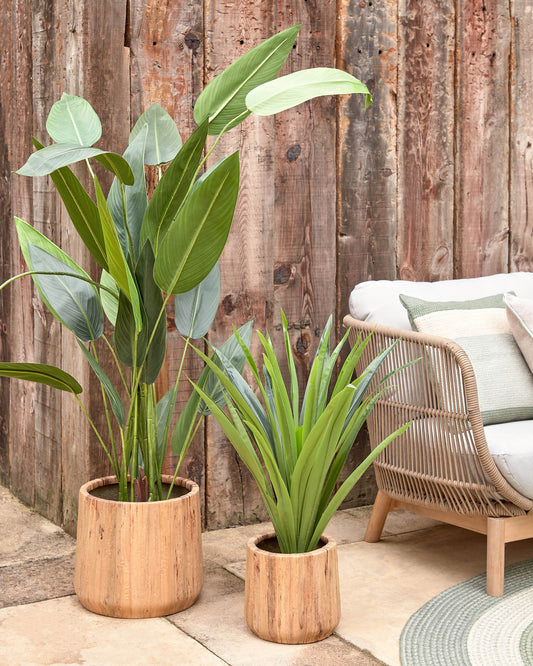 Planta artificial Yucca amb test negre 80 cm
