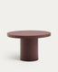 Mesa redonda Aiguablava de cemento terracota Ø 120 cm